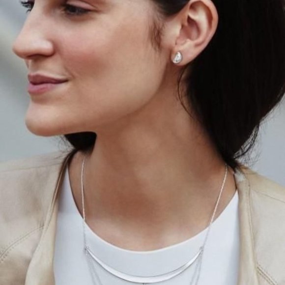 Stella & Dot | Retired Howlite Stone Deja Vu Reversible Stud Earrings - Picture 2 of 7